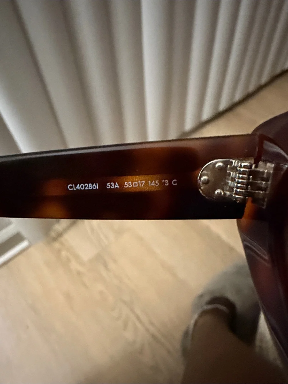 Celine Brown Tortoiseshell Cat-Eye Sunglasses with Case